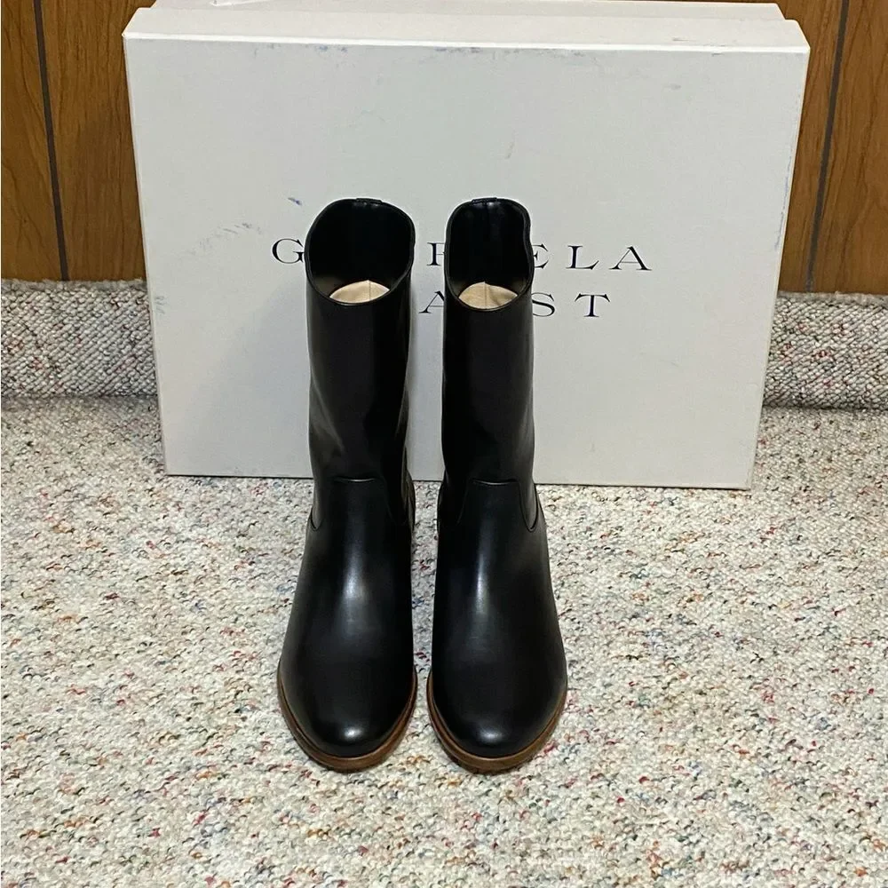 Gabriela Hearst Tina Leather Flat Boots size 36